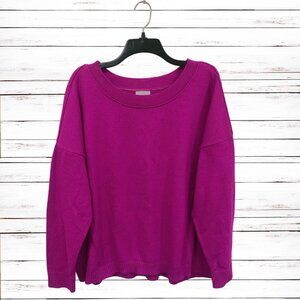 J. Jill Women's Purple Pullover Sweater Cotton Polyester Size Large